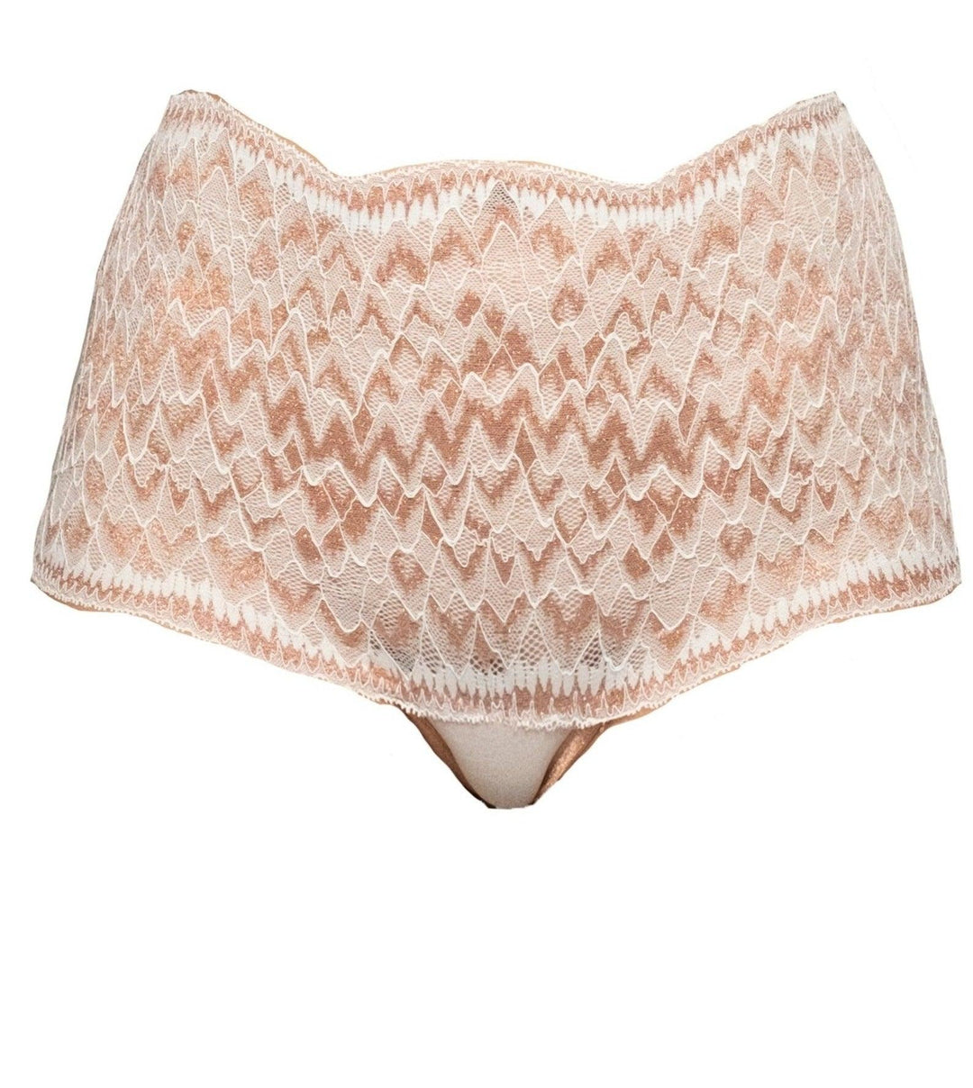 Cardin Copper Metallic Highwaisted Thong - Carol Coelho Intimates
