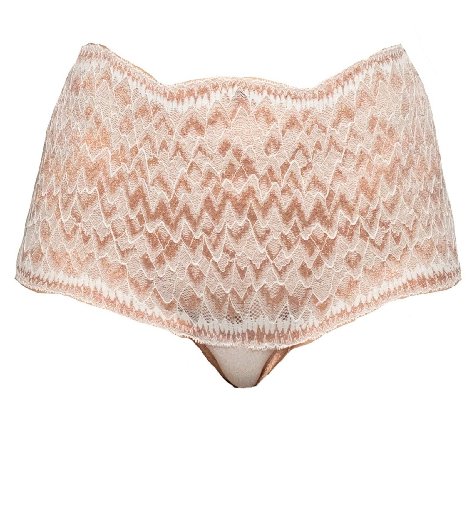 Cardin Copper Metallic Highwaisted Thong - Carol Coelho Intimates