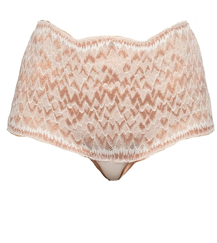 Cardin Copper Metallic Highwaisted Thong - Carol Coelho Intimates