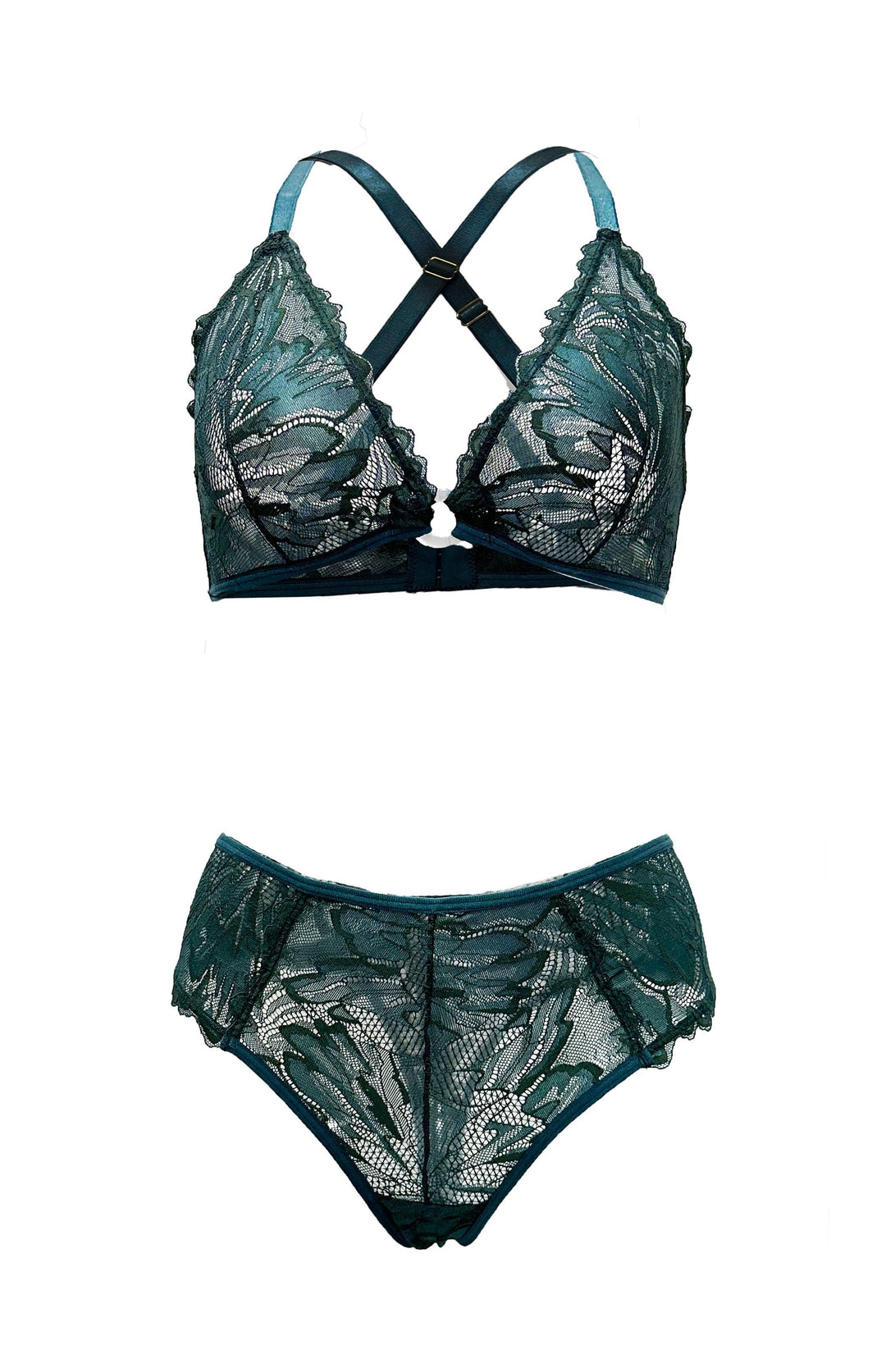 Peacock Coral Brazilian Panty - Carol Coelho Intimates