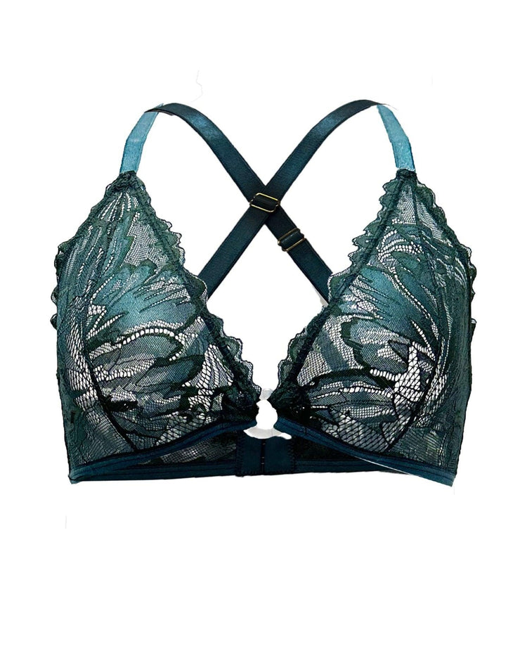 Peacock Coral O-Ring Bralette - Carol Coelho Intimates
