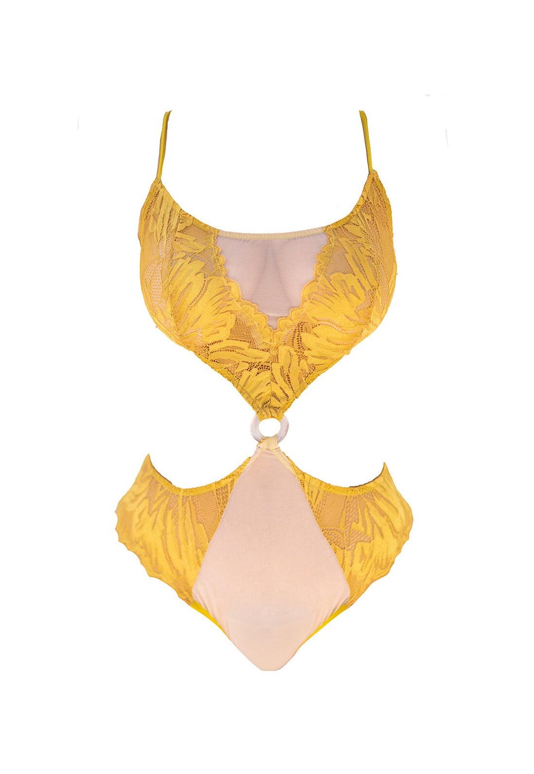 Atlantis Sun Coral Mother of Pearl Ring Bodysuit - Carol Coelho Intimates