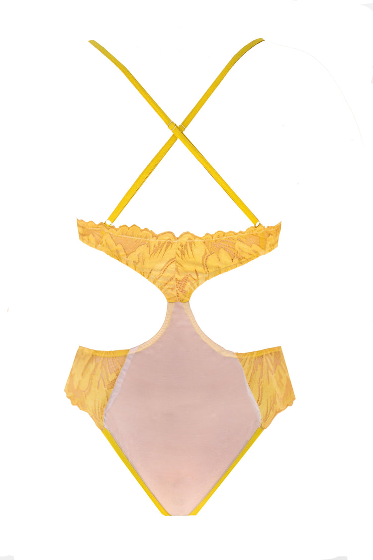 Atlantis Sun Coral Mother of Pearl Ring Bodysuit - Carol Coelho Intimates