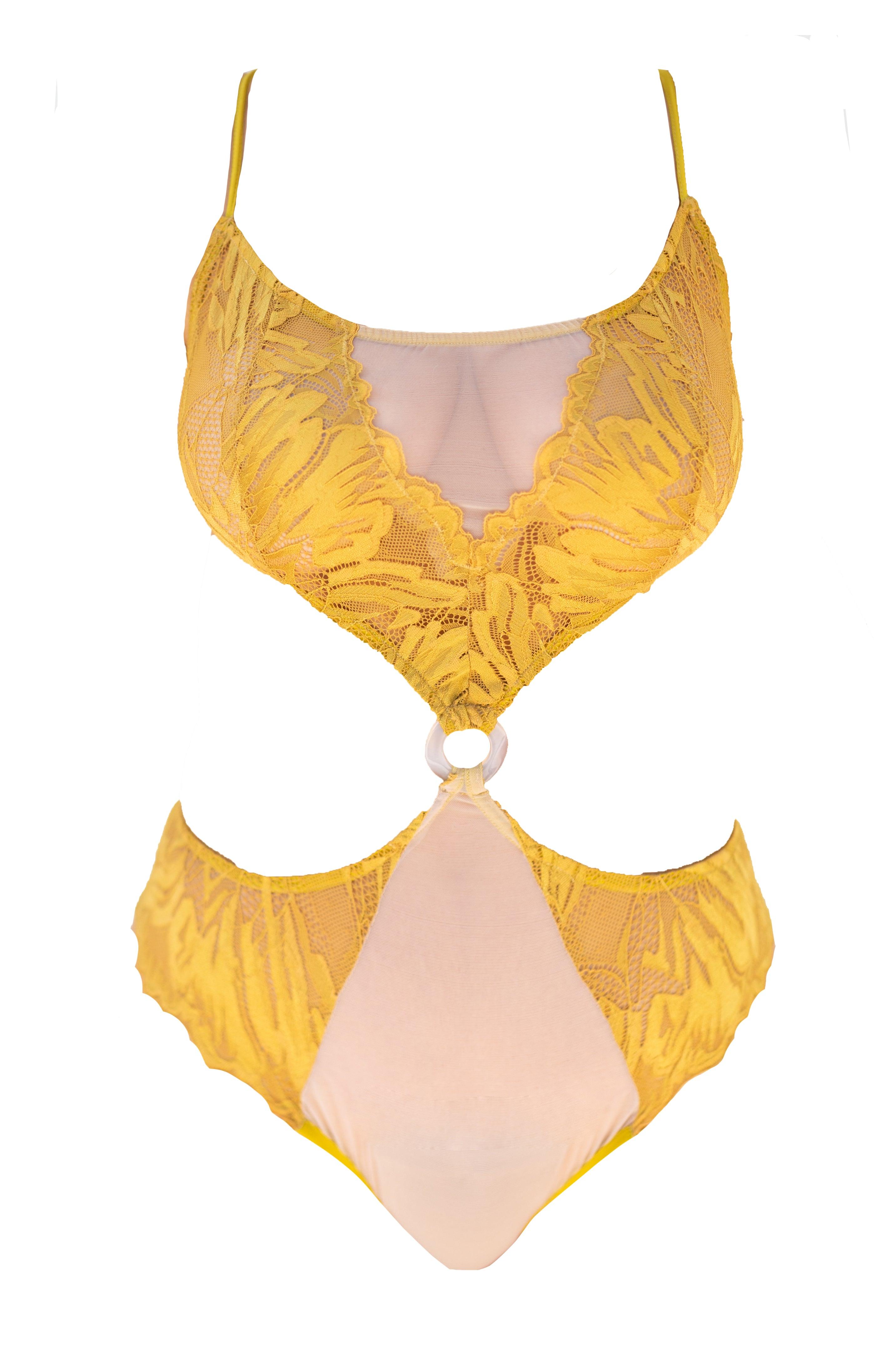 Atlantis Sun Coral Mother of Pearl Ring Bodysuit - Carol Coelho Intimates