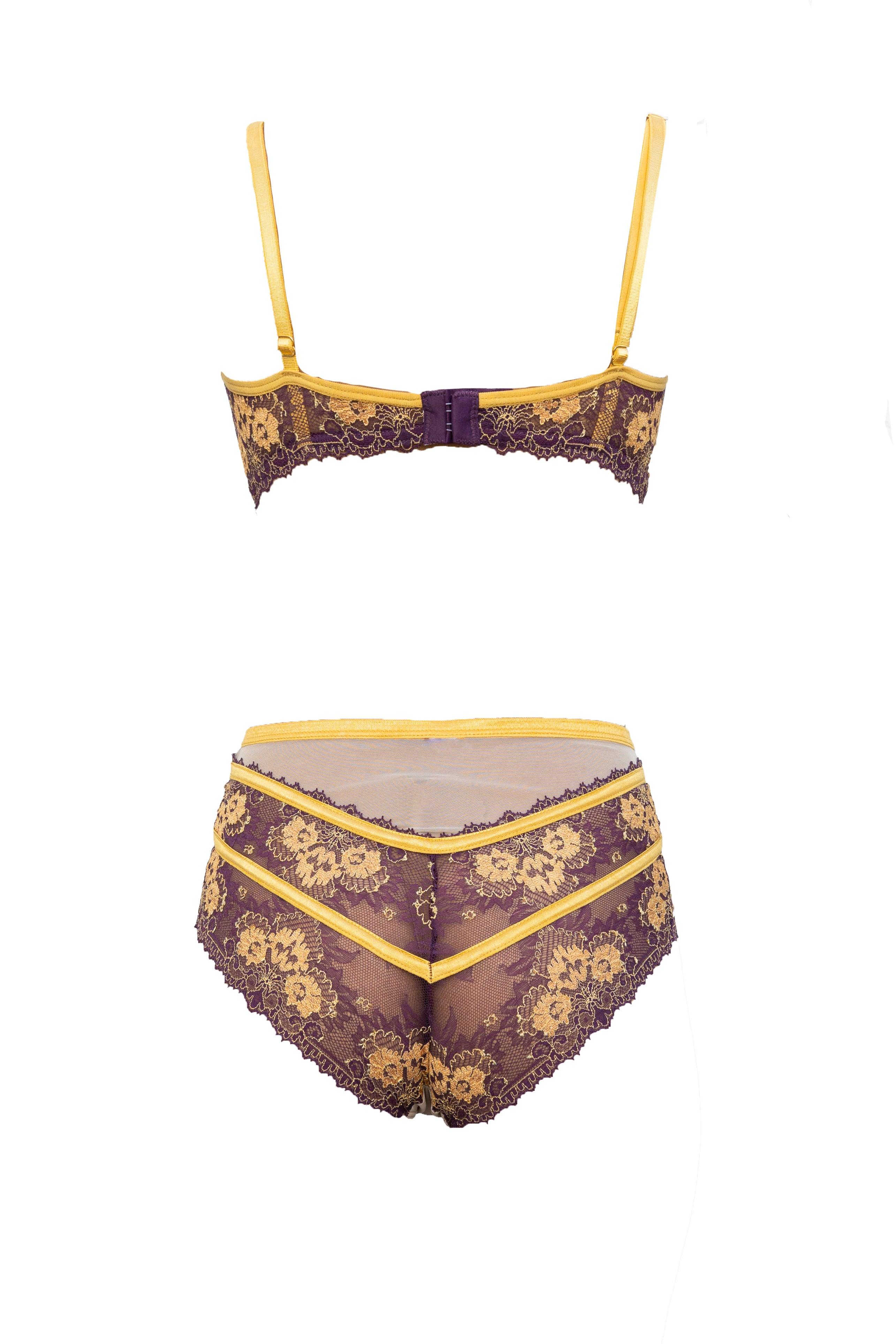 Babylon Exquisite Highwaisted Lace and Tulle Panty - Carol Coelho Intimates