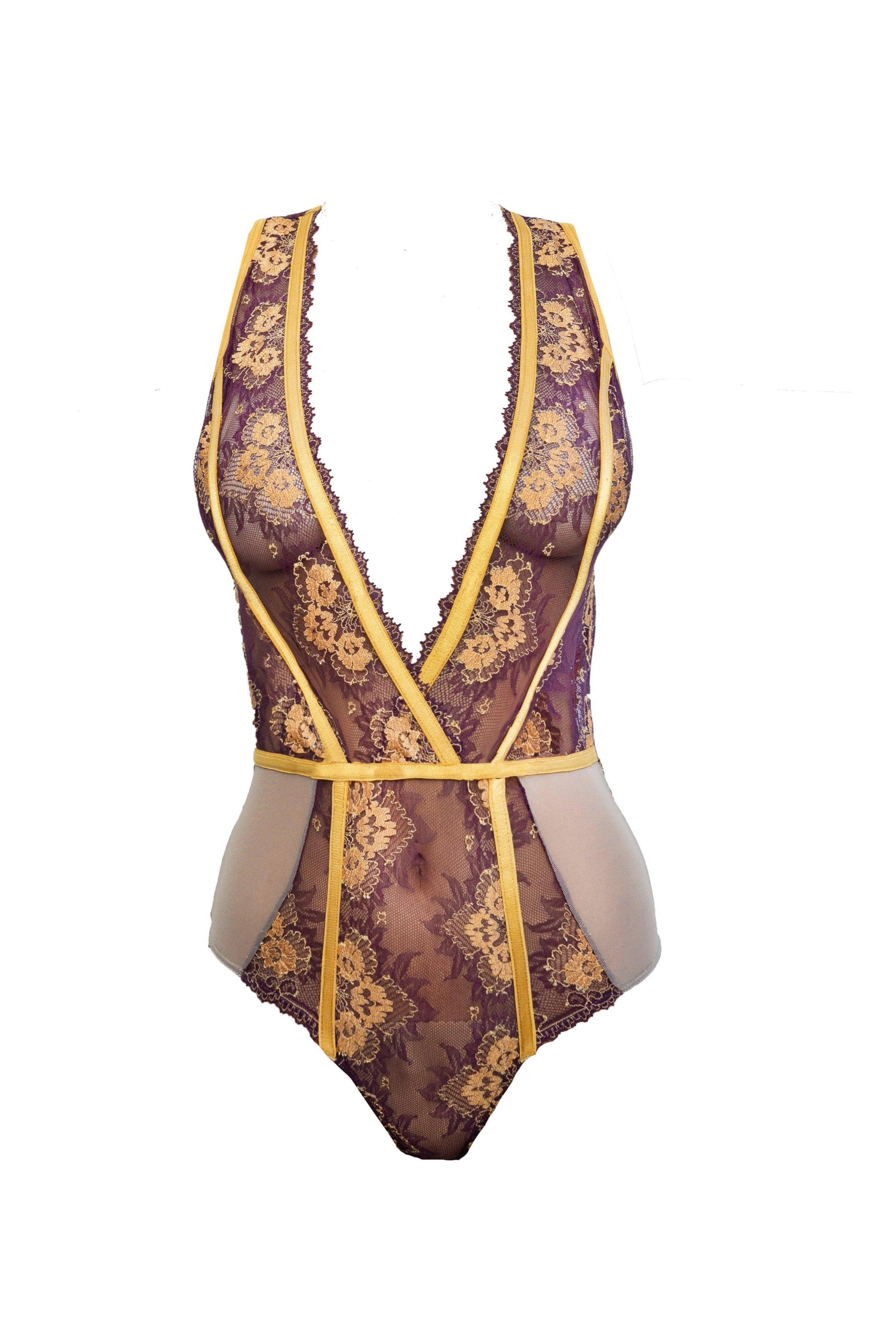 Babylon Exquisite Lace and Tulle Bodysuit - Carol Coelho Intimates