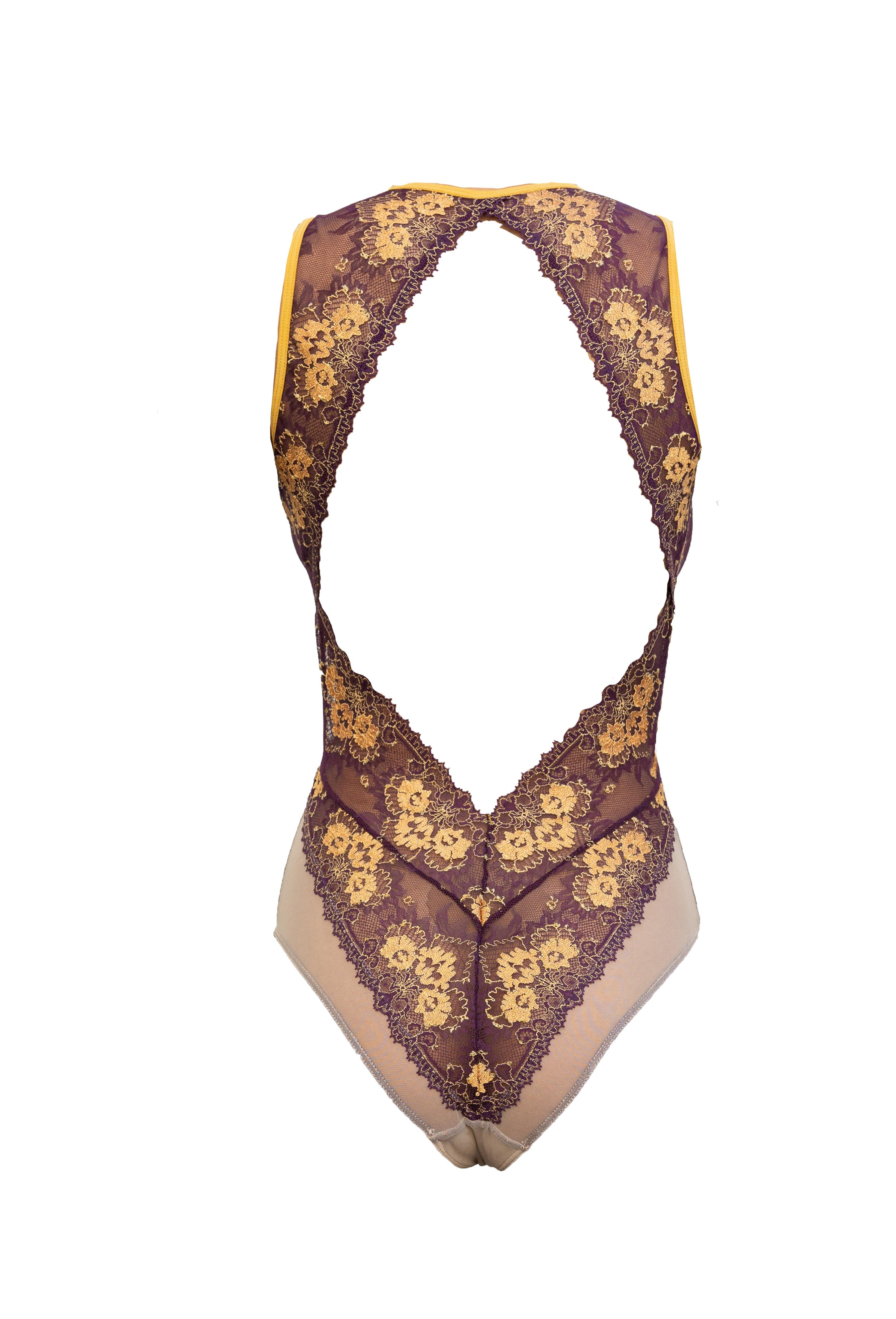 Babylon Exquisite Lace and Tulle Bodysuit - Carol Coelho Intimates