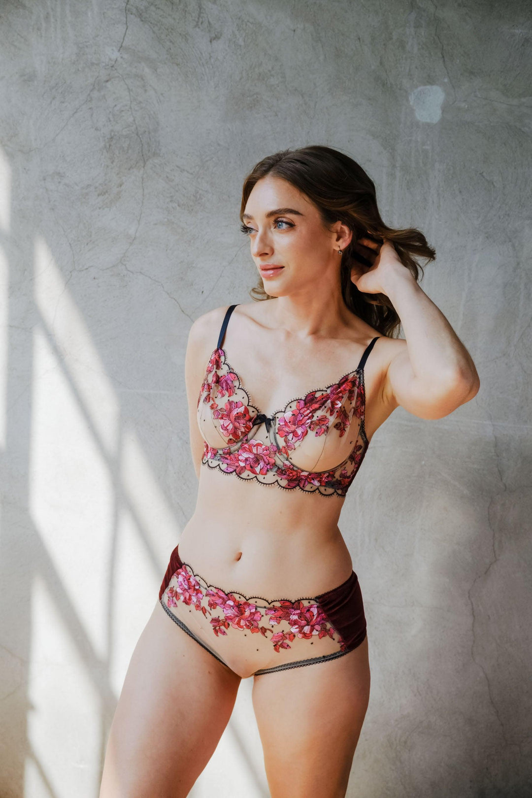 Blossom Floral Embroidered Tulle Underwire Bra - Carol Coelho Intimates