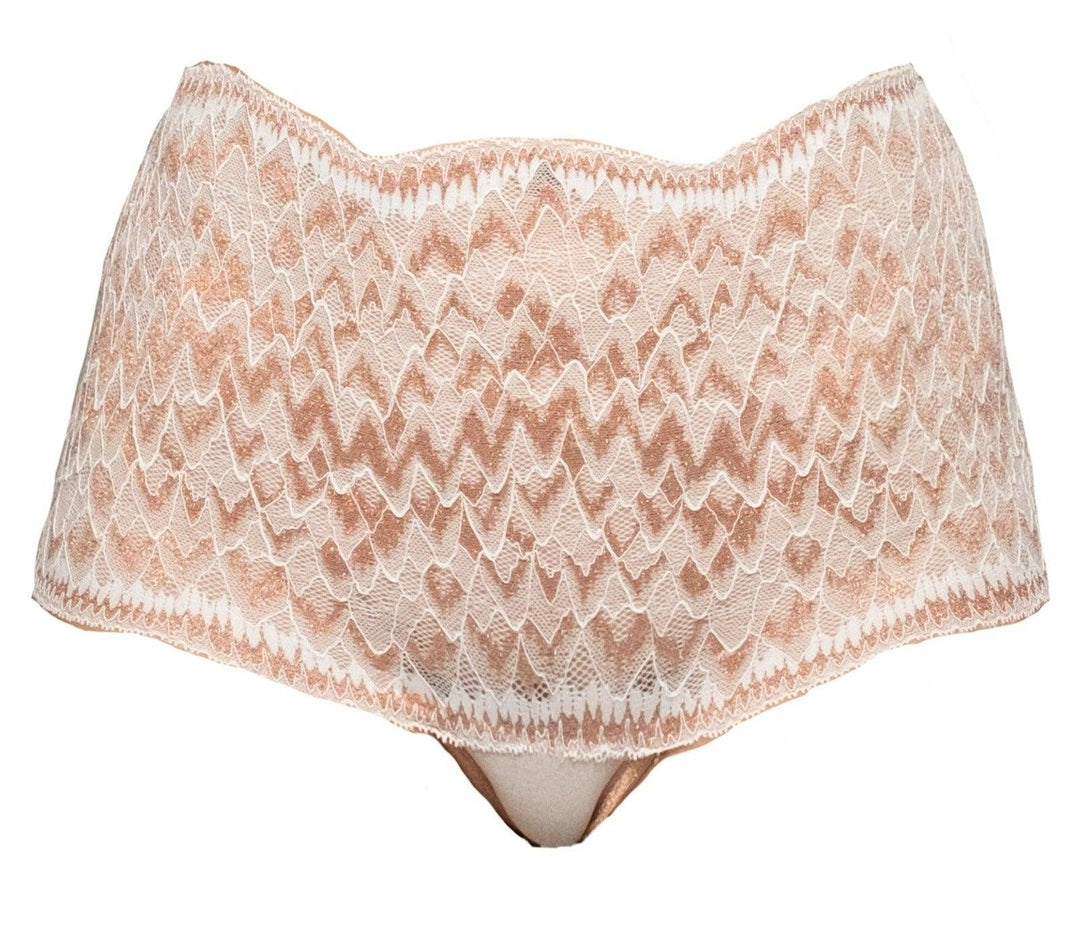 Cardin Copper Metallic Highwaisted Thong - Carol Coelho Intimates