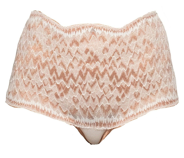 Cardin Copper Metallic Highwaisted Thong - Carol Coelho Intimates