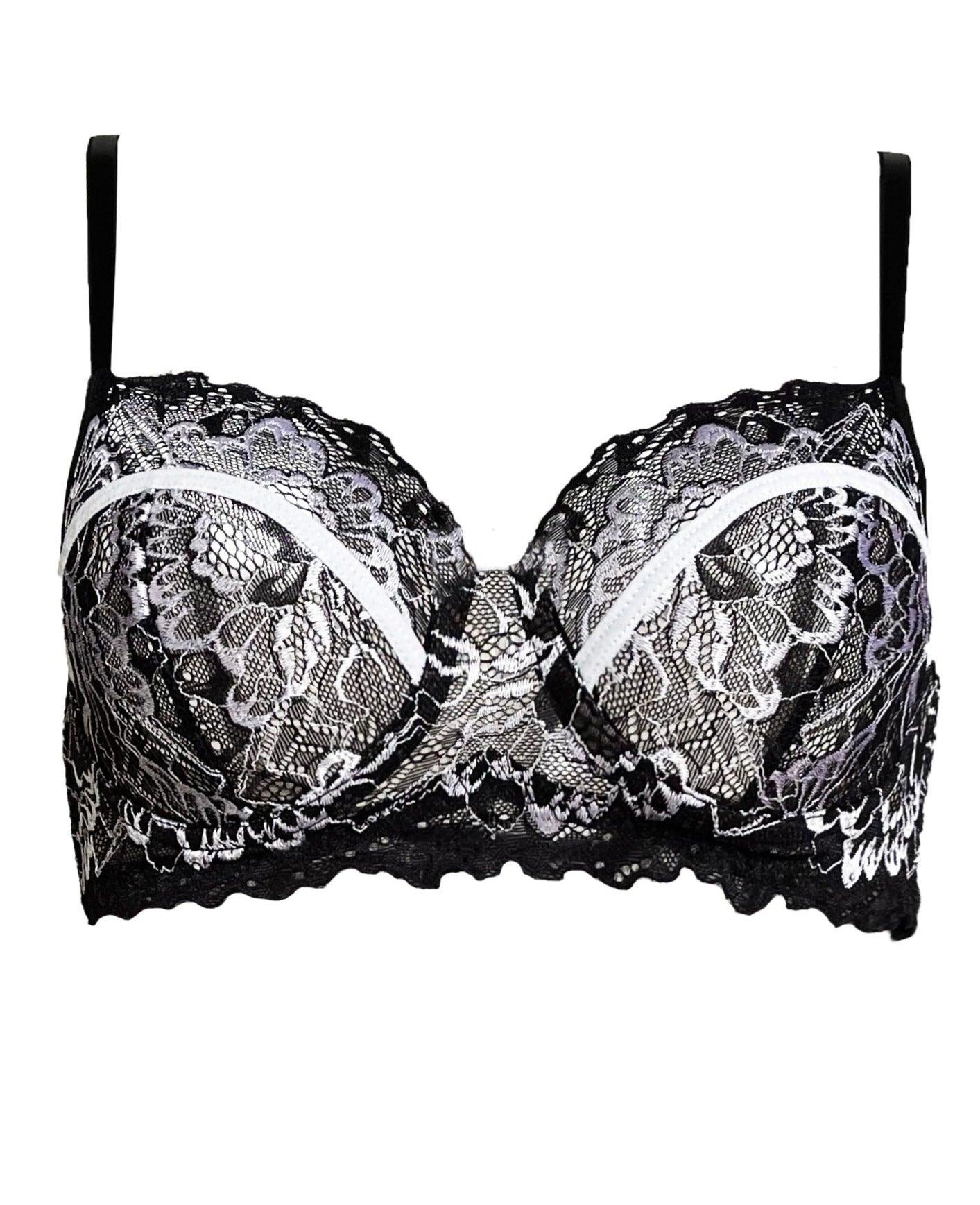 Kyoto Bicolor Underwire Stretch Lace Bra - Carol Coelho Intimates