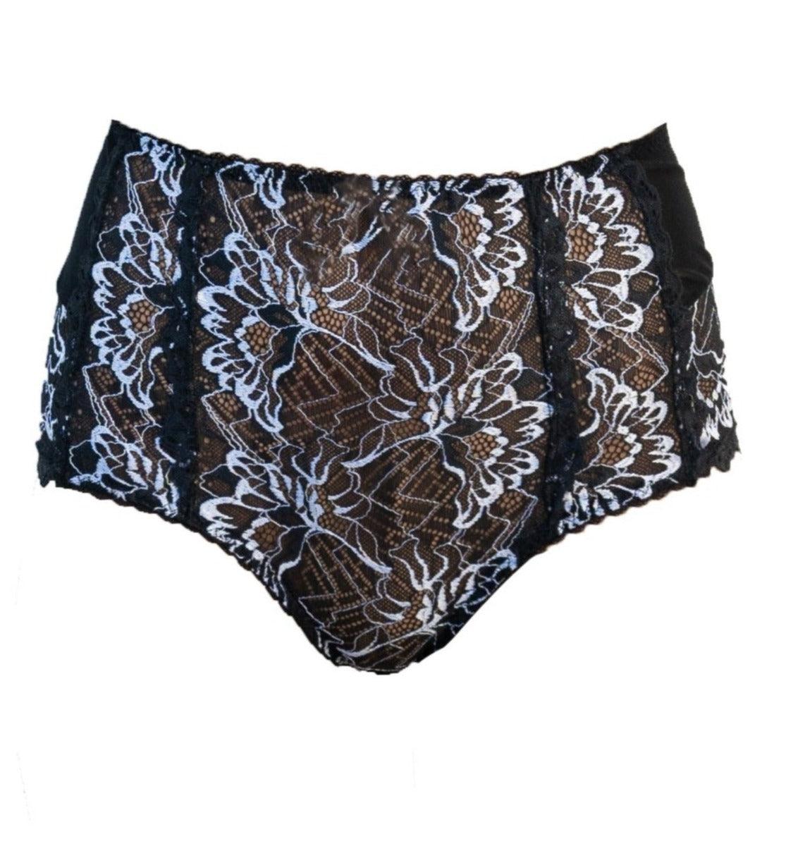 Kyoto Tulle and Lace High-waisted Brazilian Panty - Carol Coelho Intimates