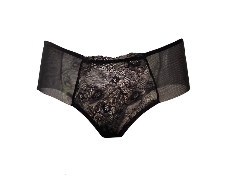 Milano Lace and Tulle Hipster Panties - Carol Coelho Intimates