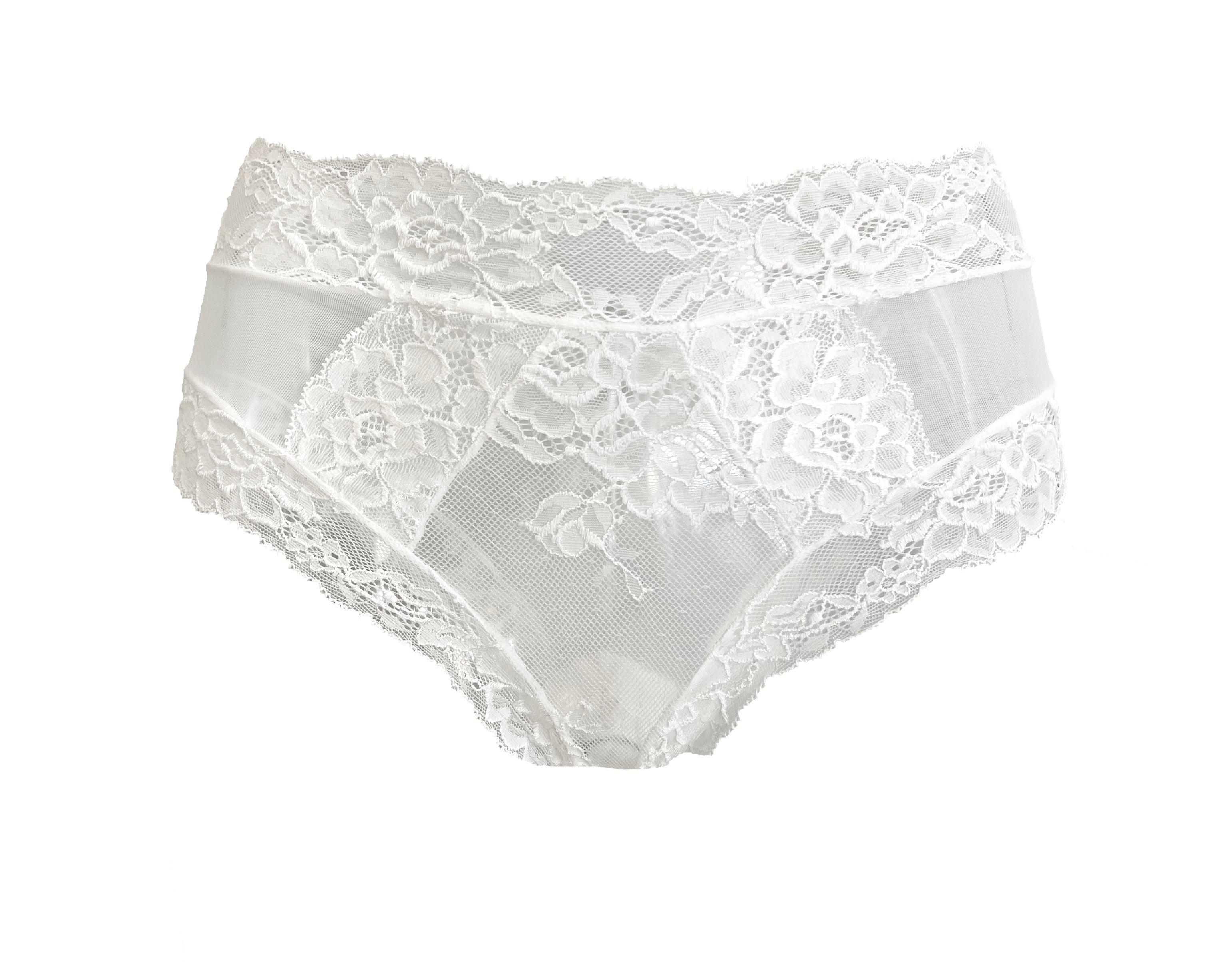 Paris Tulle and Lace Sheer Panties - Carol Coelho Intimates