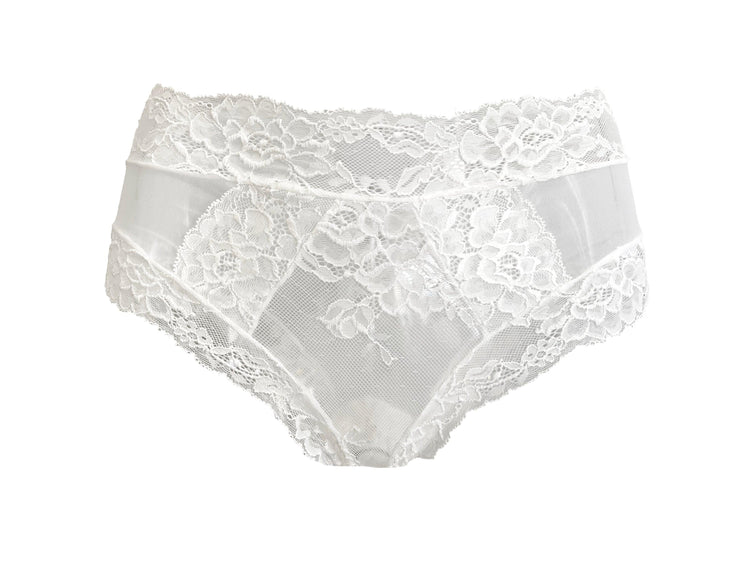 Paris Tulle and Lace Sheer Panties - Carol Coelho Intimates