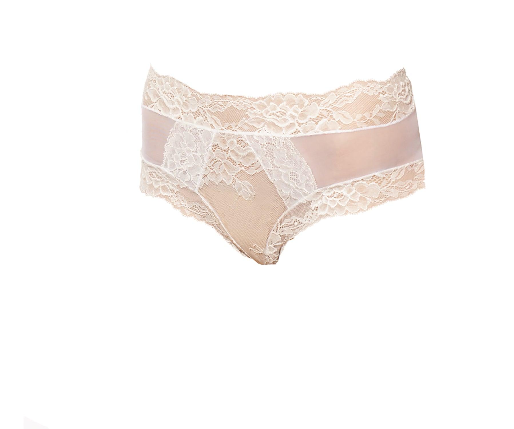 Paris Tulle and Lace Sheer Panties - Carol Coelho Intimates