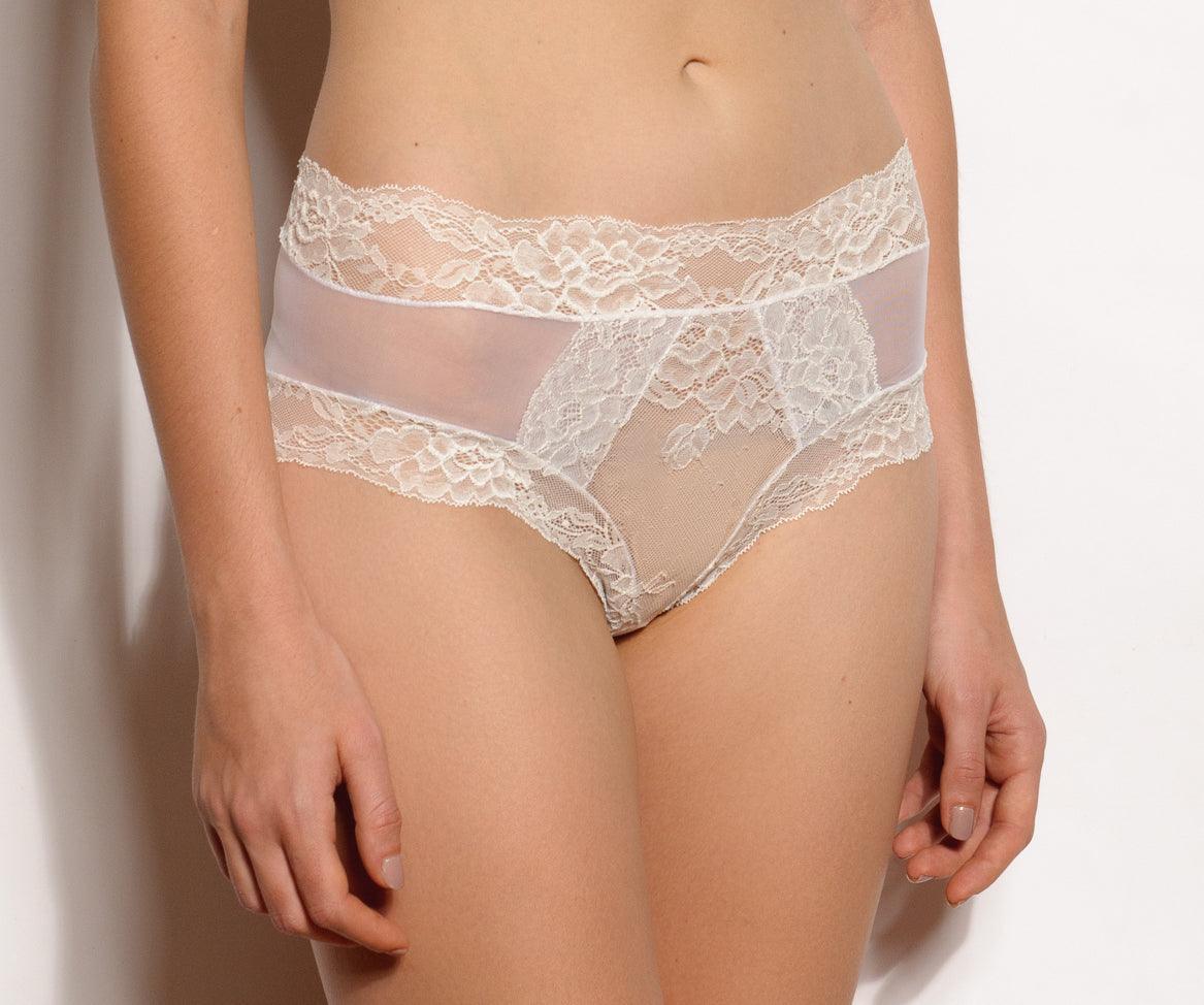 Paris Tulle and Lace Sheer Panties - Carol Coelho Intimates