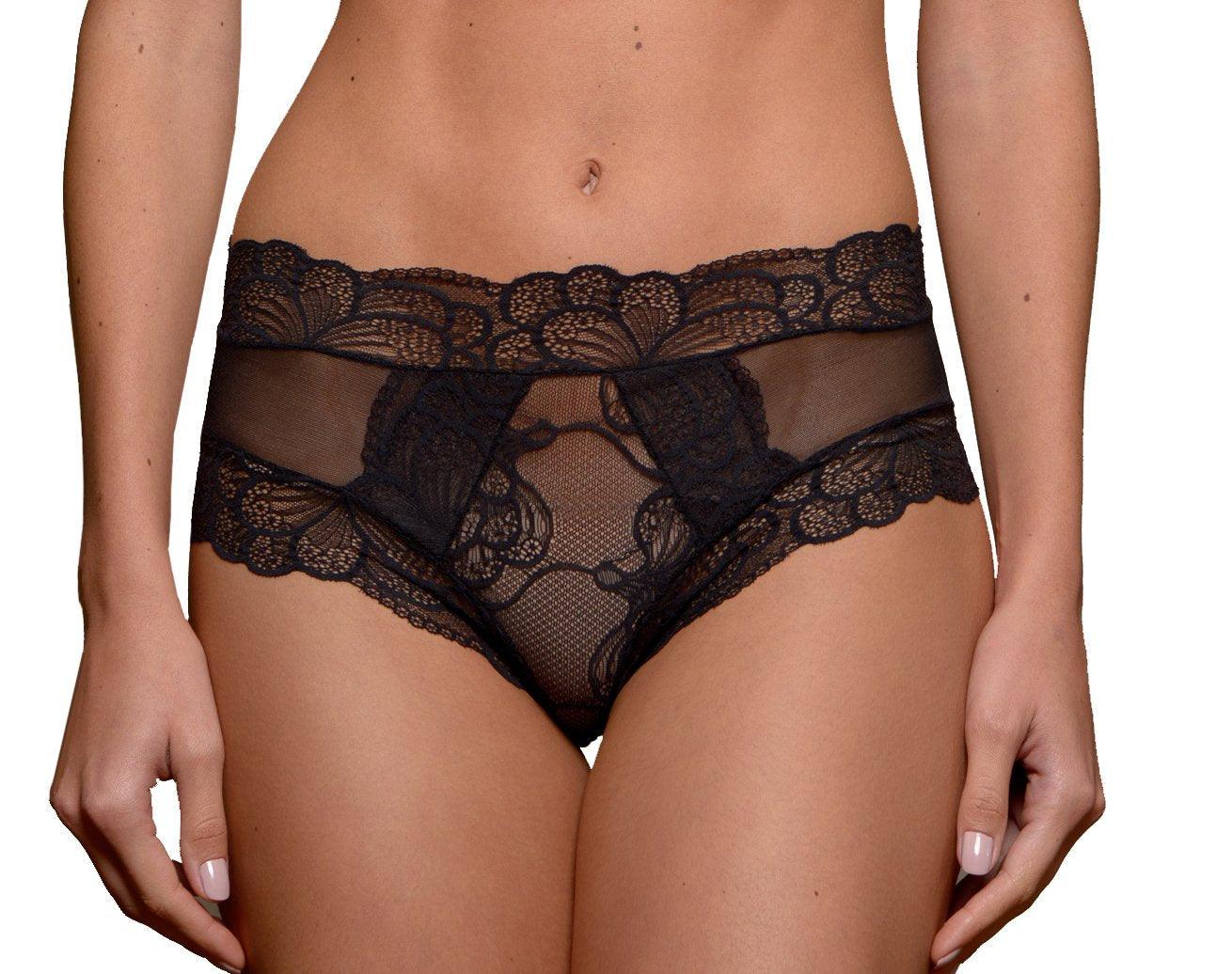 Paris Tulle and Lace Sheer Panties - Carol Coelho Intimates
