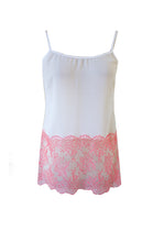Load image into Gallery viewer, Orchid Georgette and Chantilly Lace Tank
