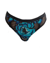 Load image into Gallery viewer, Mistress Flower Applique Brazilian Tanga
