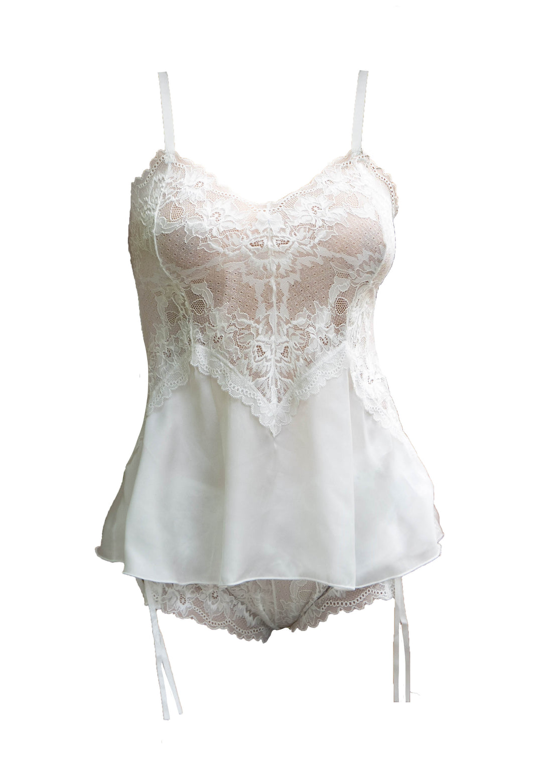 Paradox Off White A-line Babydoll Set