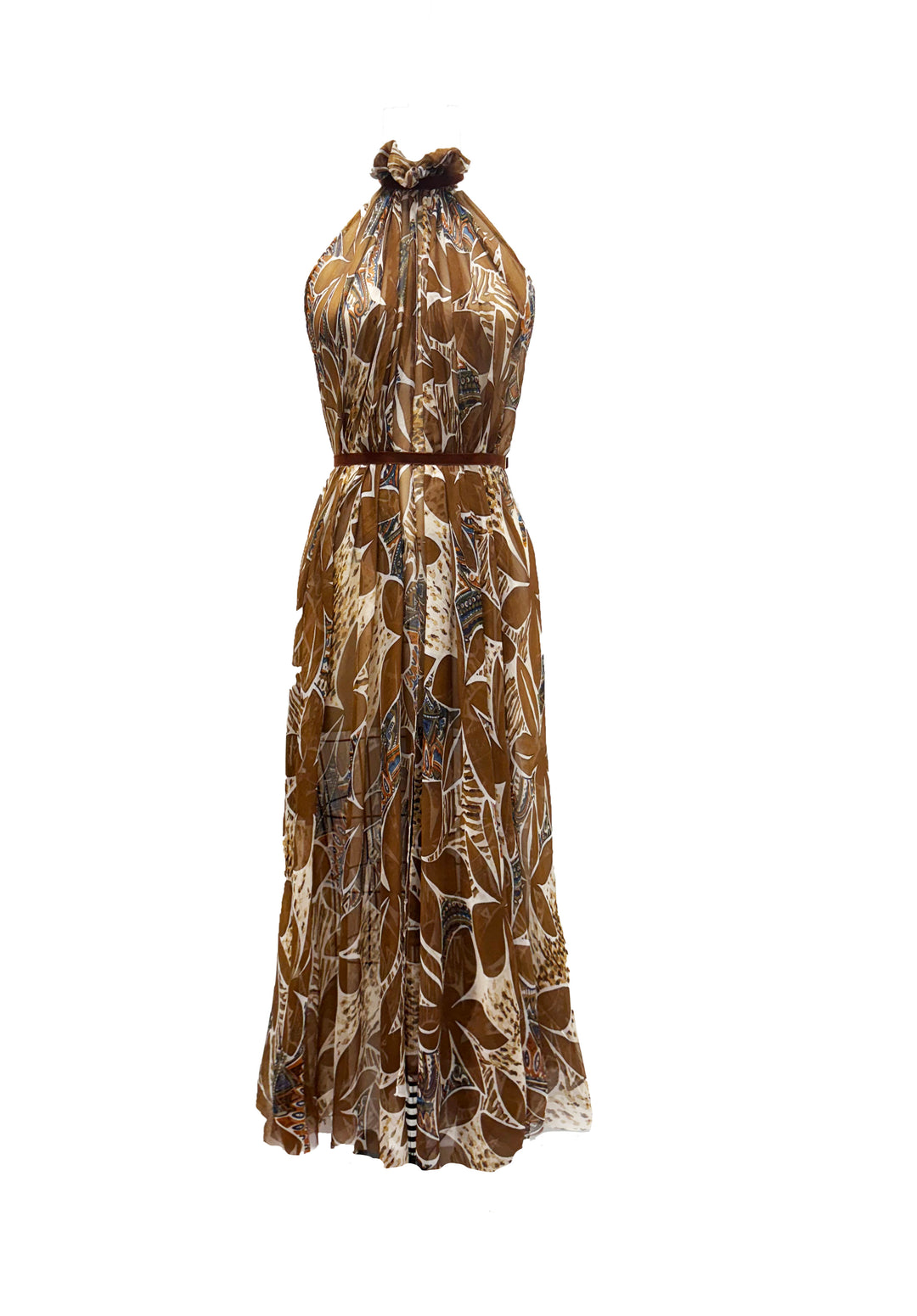 Limited Edition Terraforma Silk Chiffon Long Gown