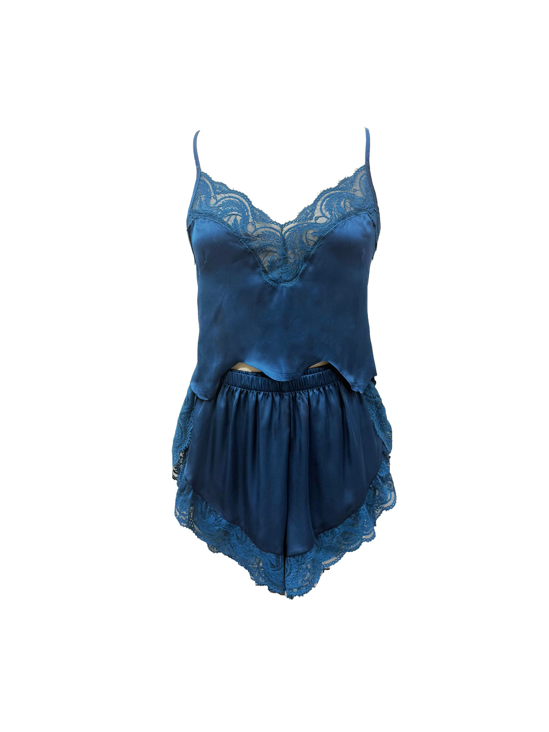 Hydros Satin and Lace Babydoll Set
