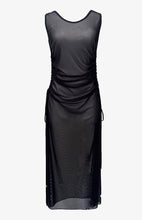 Load image into Gallery viewer, Duplicity Tulle Adjustable Draped Side Long Tunic Gown
