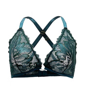 Load image into Gallery viewer, Peacock Coral O-Ring Bralette
