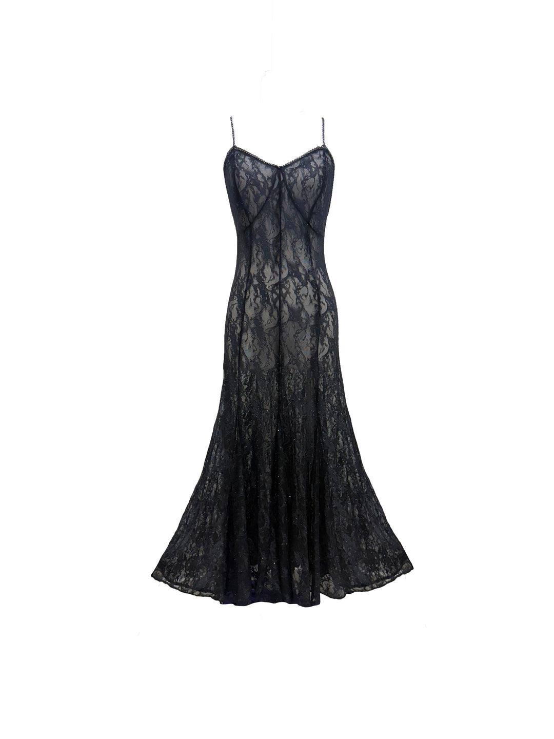 Machu Picchu Mini Sequin Lace Long Gown