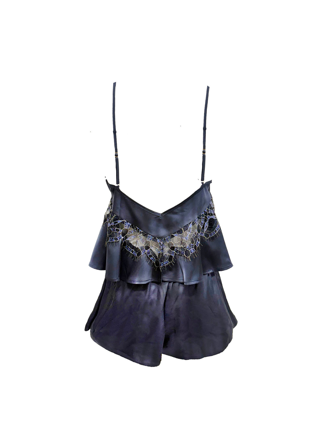 Salkantay Satin and Iridescent Lace Babydoll Set