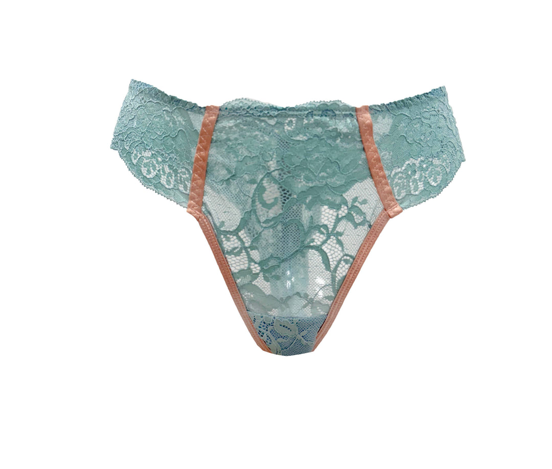 Humantay Vintage Turquoise Lace Tanga