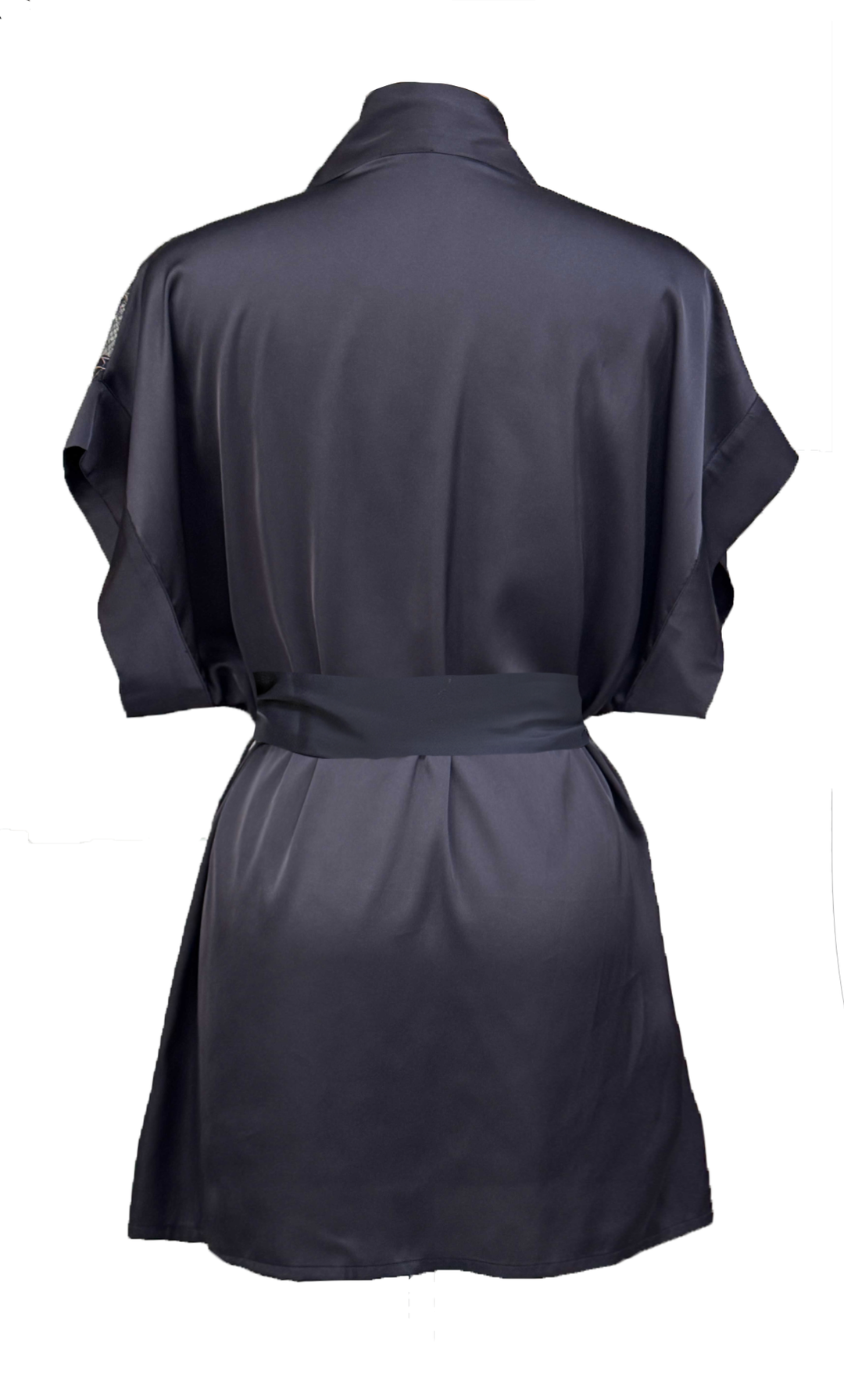 Salkantay Satin and Iridescent Lace Short Kimono