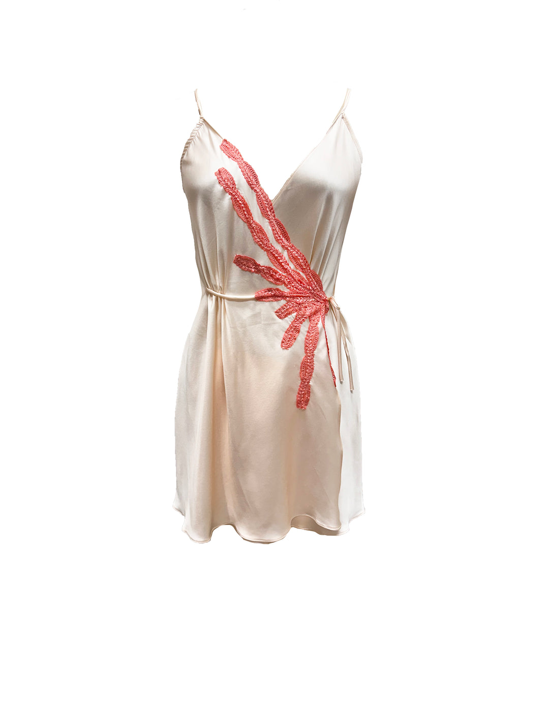 Splash Silk and Viscose Wrap Nightie
