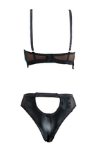 Load image into Gallery viewer, Mistress Flower Applique Brazilian Tanga
