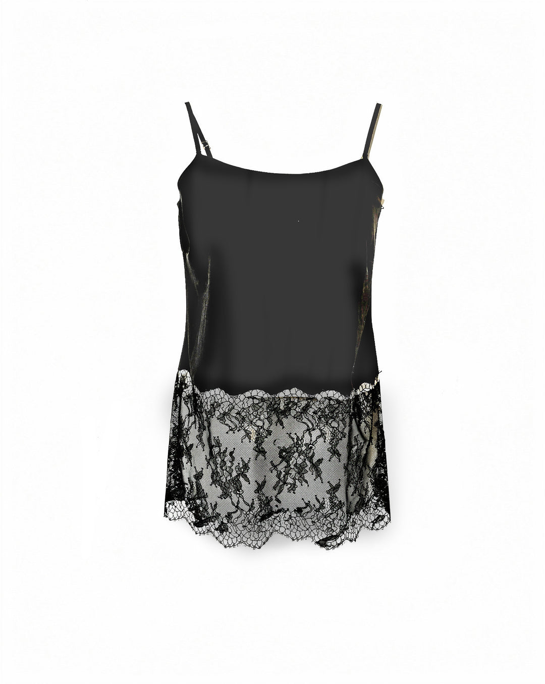 Black Orchid Lace-Trimmed Tank