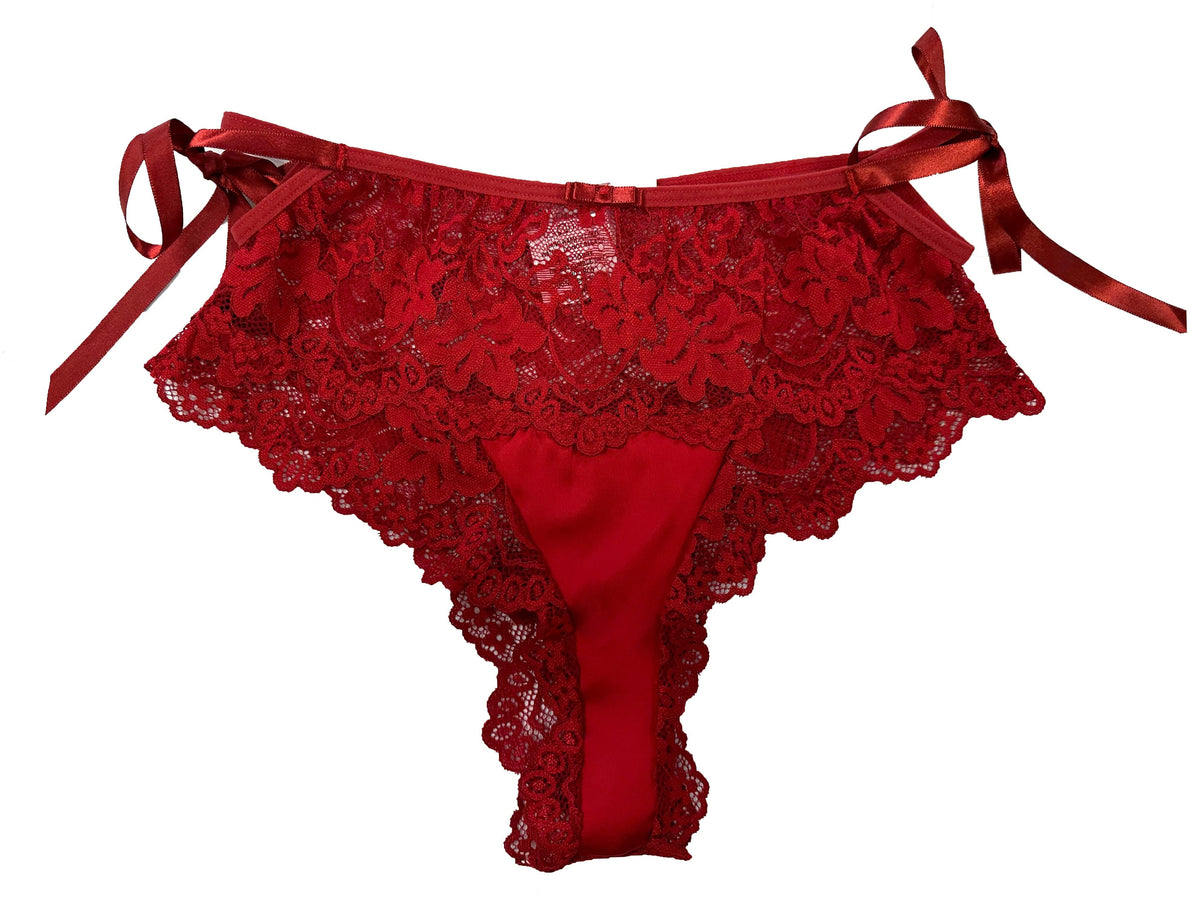 Butterfly Red Lace Stretch Lace Top – Carol Coelho Intimates