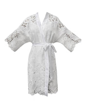 Load image into Gallery viewer, Titanium Guipure Georgette Robe
