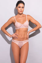 Load image into Gallery viewer, Petunia Lace and Stripe Tulle Tanga
