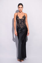 Load image into Gallery viewer, Gardenia Silk Satin and Lace Slip Nightgown
