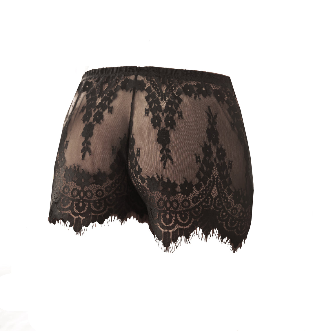 Calla Lily Floral Lace Shorts