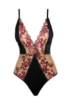 Load image into Gallery viewer, Blossom Floral Embroidered Tulle and Stretch Knit Bodysuit
