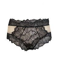 Load image into Gallery viewer, Georgia Elastic-Free Sparkle Lace and Sheer Tulle Brief
