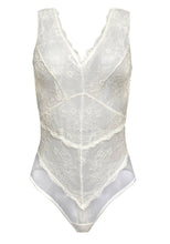 Load image into Gallery viewer, Hibiscus Cascading Lace and Tulle Bodysuit
