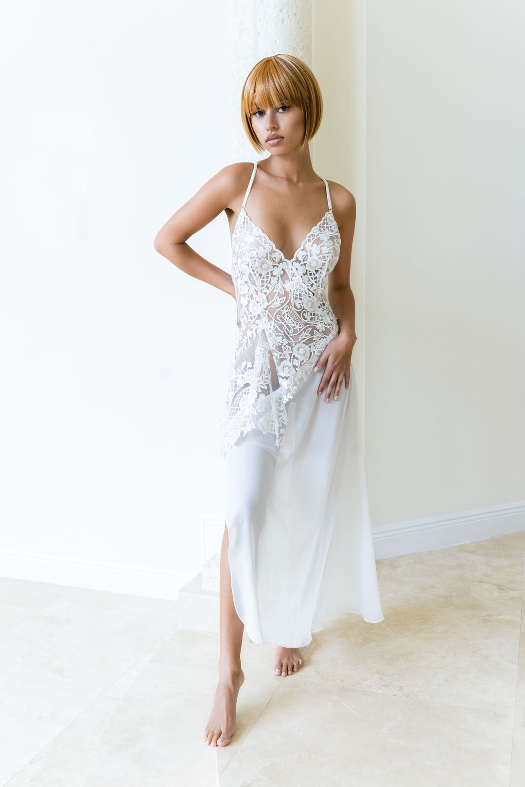 Resilience Embroidered Long Gown