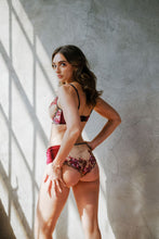Load image into Gallery viewer, Blossom Embroidered Tulle and Velvet Sides Brief
