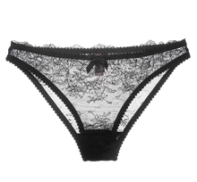 Load image into Gallery viewer, Kyoto Black Chantilly Lace  Brief
