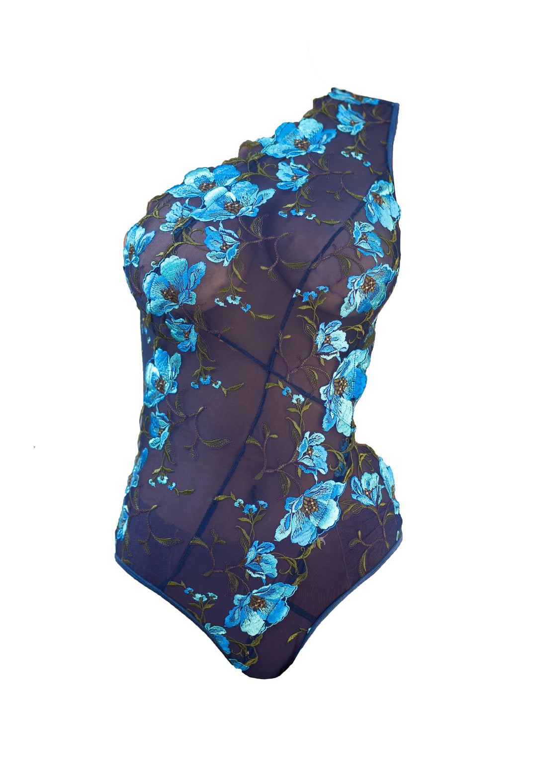 Atlantis Embroidered Tulle Bodysuit - Carol Coelho Intimates