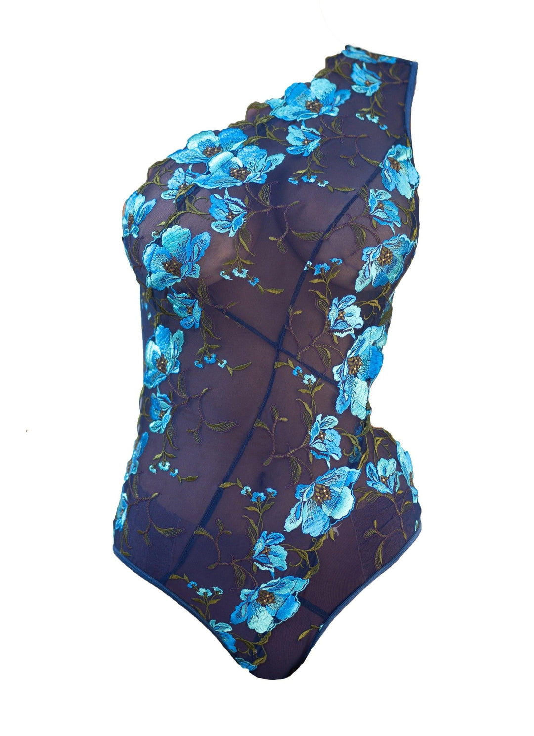 Atlantis Embroidered Tulle Bodysuit - Carol Coelho Intimates