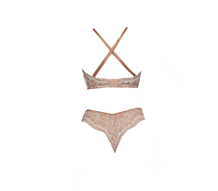 Cardin Copper Metallic Halter Bralette - Carol Coelho Intimates